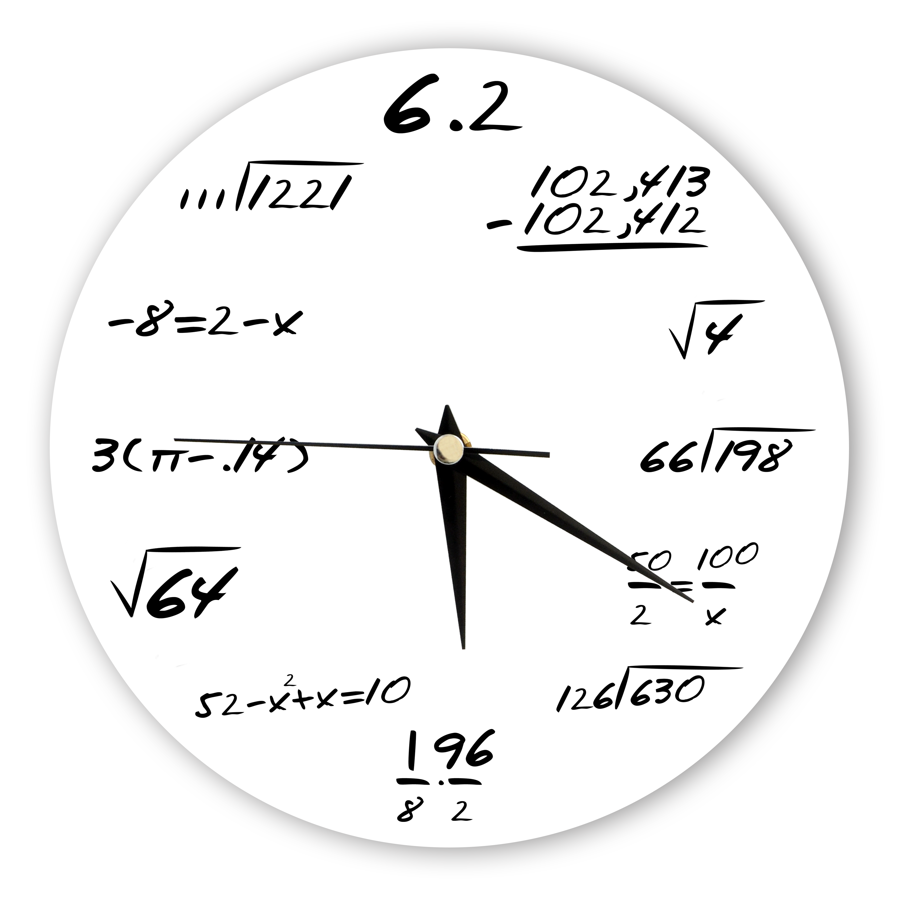 Matematik Duvar Saati Matematik Duvar Saati
